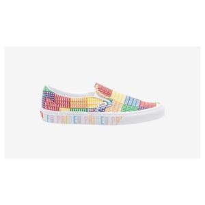 Vans Mens Pride Multicolor White Colorblock Print Classic Slip On Sneaker US 6.5